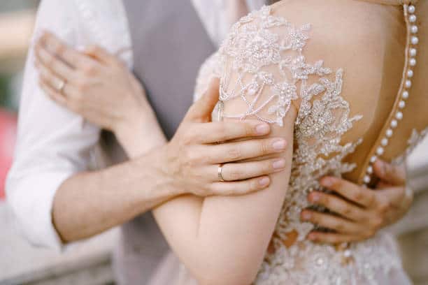 Bruiloft van een man en een vrouw