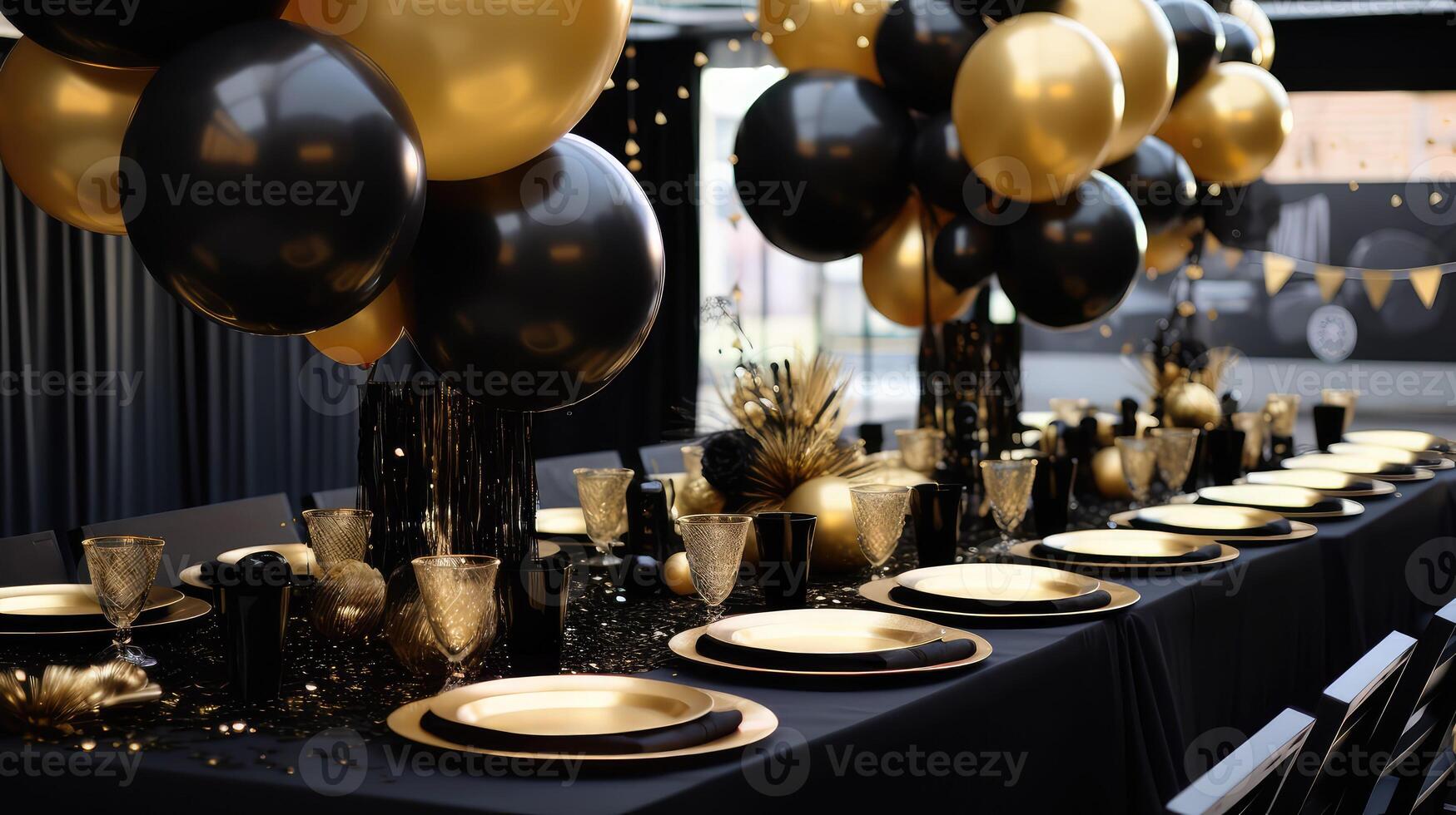 black and gold