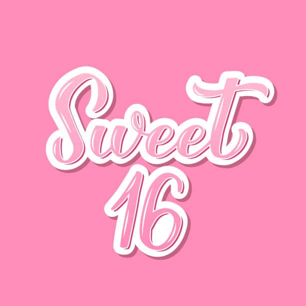 Sweet sixteen photobooth